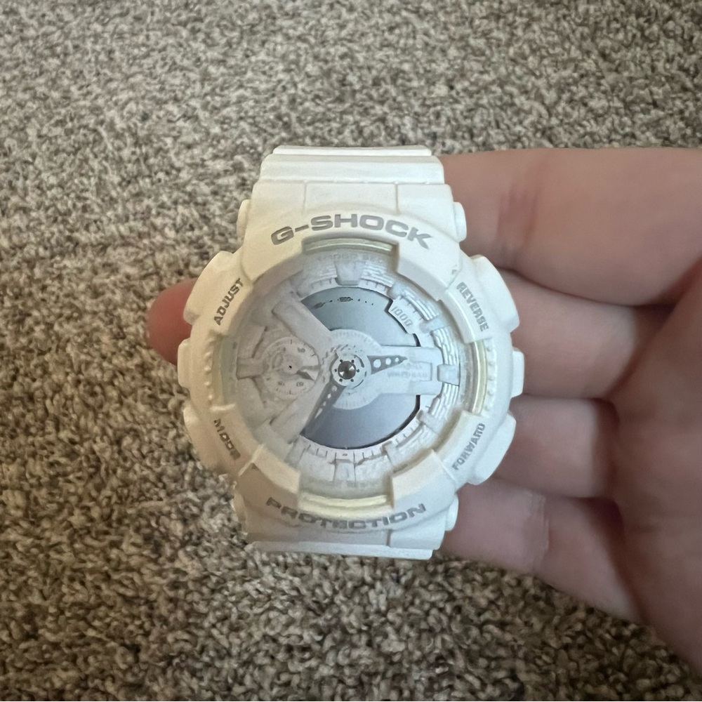 White Casio Women’s G Shock Watch